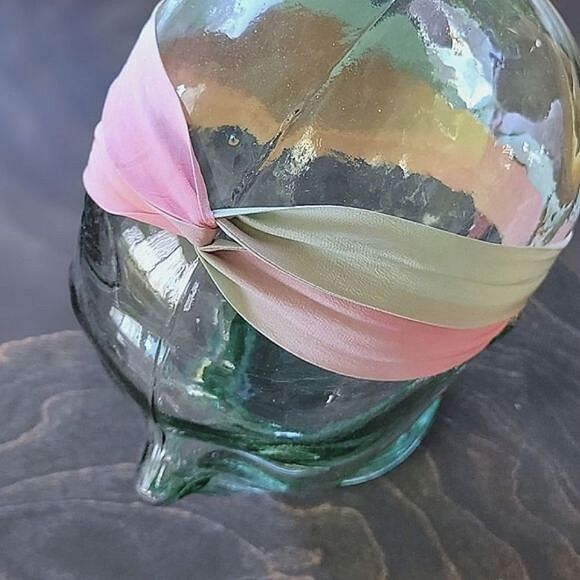 Vtg silk pastel tie-dye ribbon belt - Picture 5 of 8